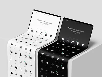 Ricooo® abstract archive branding collection logo logotype modern symbol