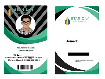 ID card design id card design identity card