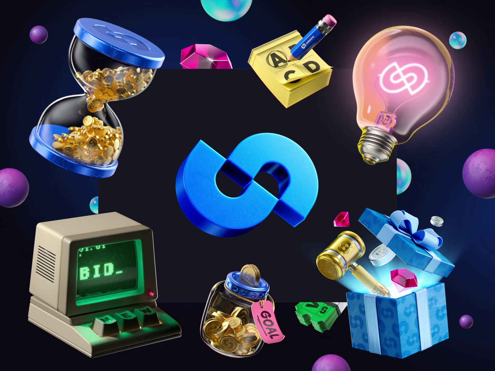 Example of NewNew - Website 3D Assets