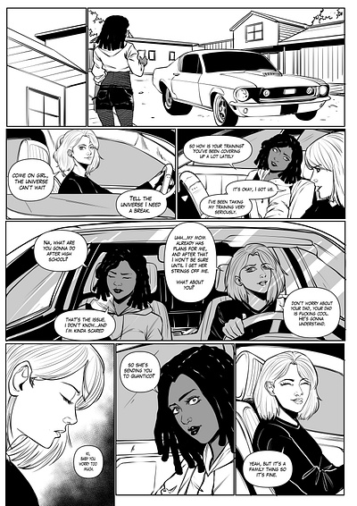 DestenyComic ink only project on fiverr black and white comic comic book manga