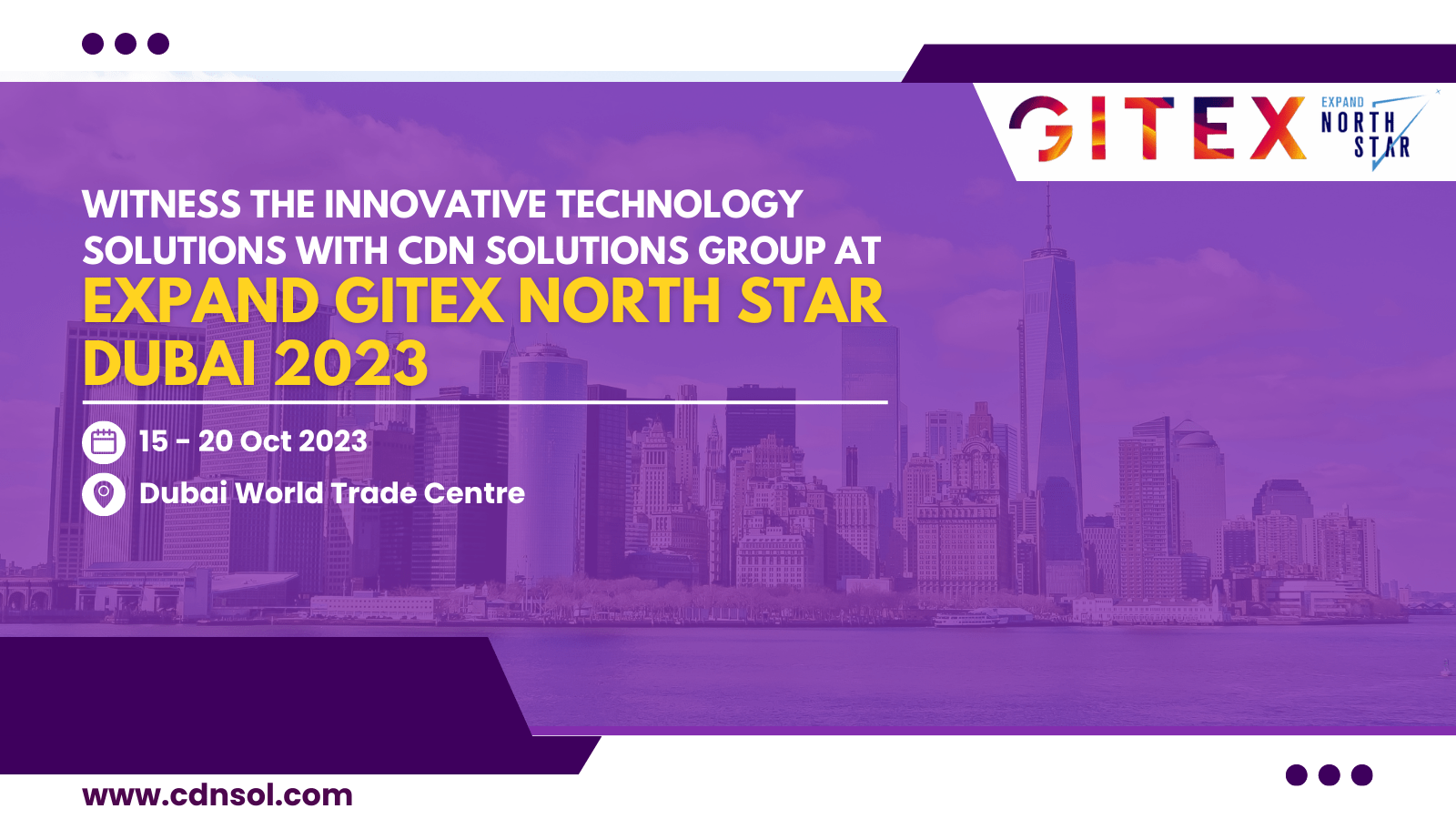 Meet Us at Expand GITEX North Star Dubai 2023 by CDN Solutions Group