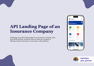 InsurTech Landing Page design figma insurance insurtech landingpage ui visual design