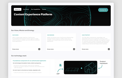 Content Experience Platform design graphic design minimal ui ux