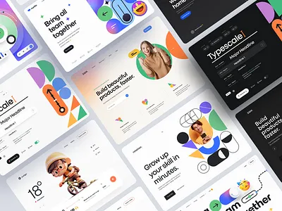 Echo - Website Hero Header Builder 3d 3d character branding clean figma figma resource hero header illustration landing page landingpage minimal typography ui ui design user interface ux ux design web design website design website template