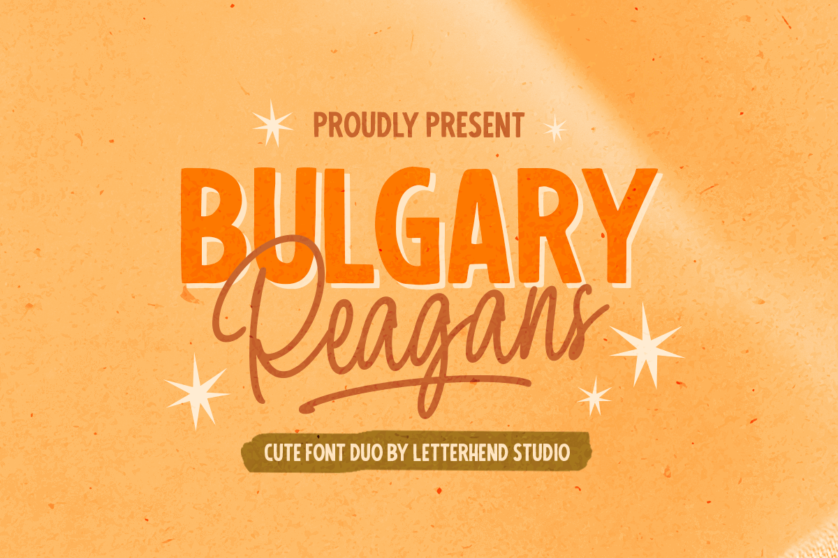 Bulgary Reagans - Cute Font Duo freebies storybook font