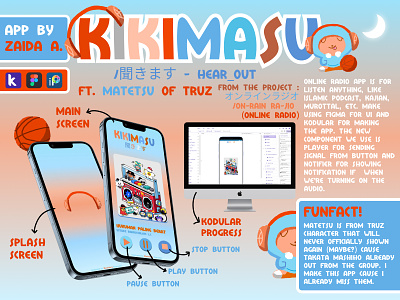 Kikimasu (聞きます) - Online Radio App application ui kodular matetsu online radio treasure truz ui app 聞きます