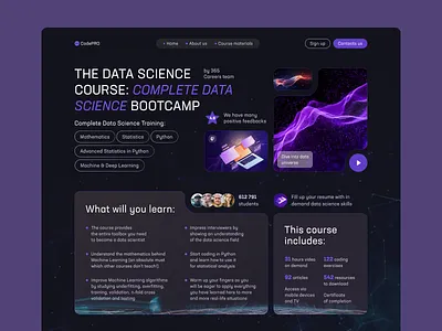 CodePRO. Design concept of IT education school design ui uidesign ux uxdesign