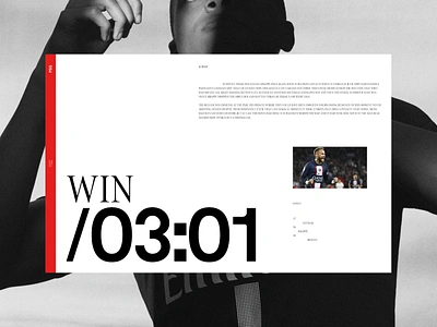 TypoMonday Week N° 31 - 01 editorial exploration interaction interface layout minimalistic paris psg typography webdesign