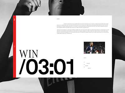 TypoMonday Week N° 31 - 01 editorial exploration interaction interface layout minimalistic paris psg typography webdesign