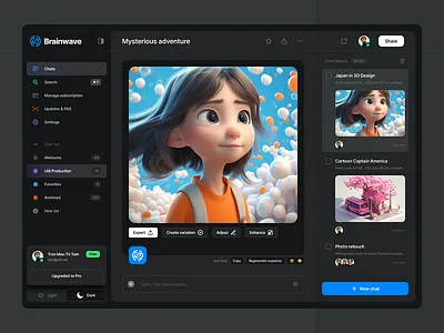 Brainwave AI UI Kit Freebie ai dashboard figma ui ux