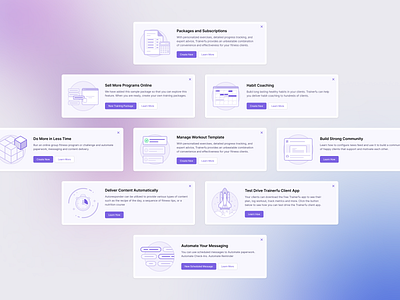 Onboarding cards cards icons illustrations onboarding ui ux