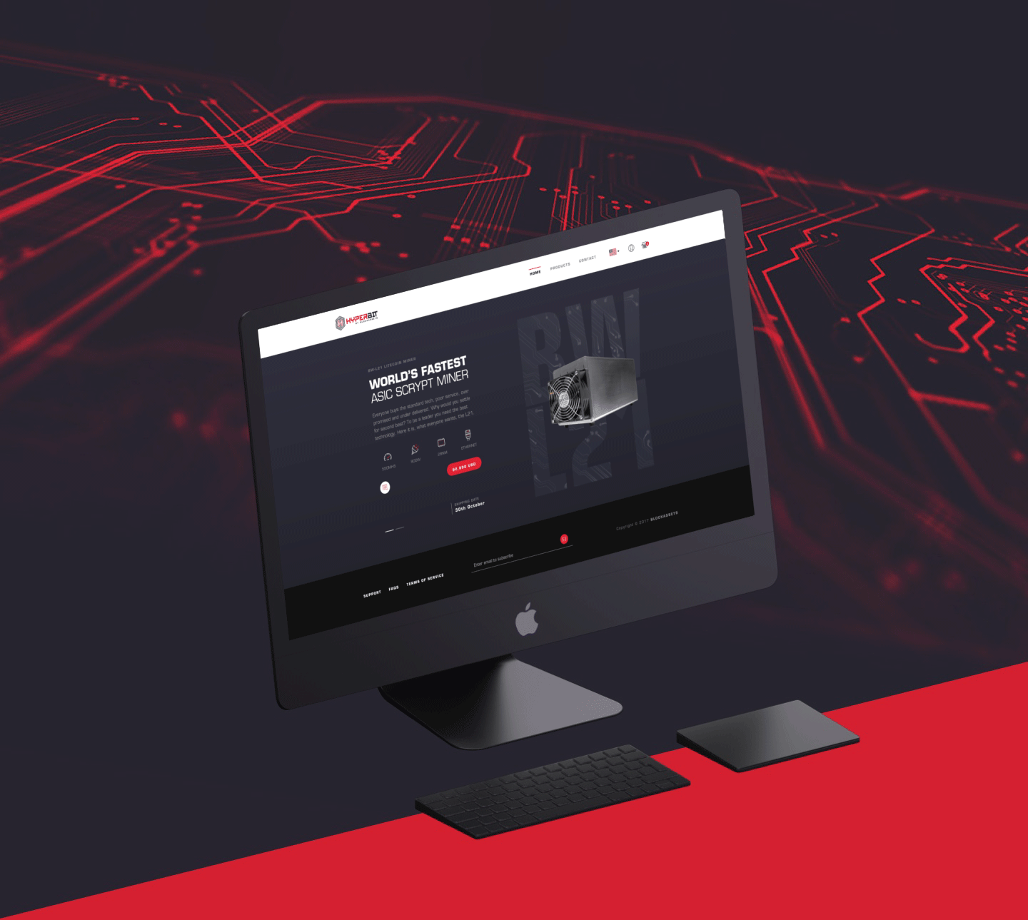 Hyperbit | Crypto Mining Machine Website and Brand art direction brand identity graphic design logo web design