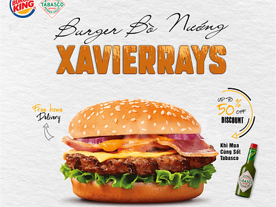 Burger King x Tabasco Campaign graphic design photoshop typography