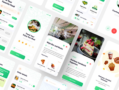 UI/UX Design with Food delivery App.. app design ui ux