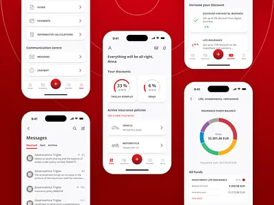 i.triglav App: Your mobile insurance company app insurance mobile sygic triglav ui ux
