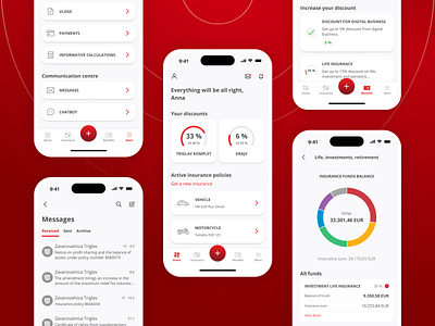 i.triglav App: Your mobile insurance company app insurance mobile sygic triglav ui ux