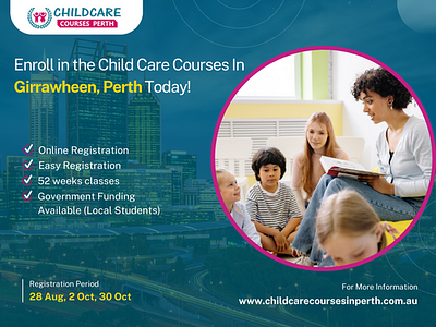 Join the Thriving World of Child Care in Girrawheen,Perth! child care short courses child care training courses diploma in childcare early childhood courses