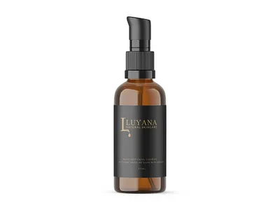 Luyana Natural Skincare - 3d Product Visualization 3d amber black blender 3d cosmetic custom editable glossy mockup natural package packaging photoshop product psd pump bottle render skincare template visualization