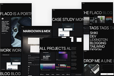 Flaco - Personal multipage theme astro darkmode landingpaghe personal responsive tailwind template theme