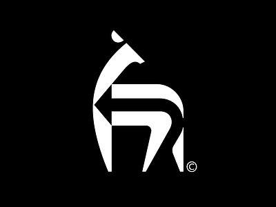 Deer + arrow mark animal arrow deer design geometry illustration logo mark modern symbol