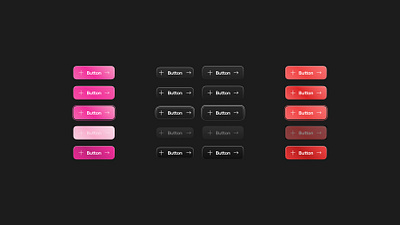 Buttons 🌸 app buttons dark dark mode dark theme design design system jim designs jimdesigns product design saas ui