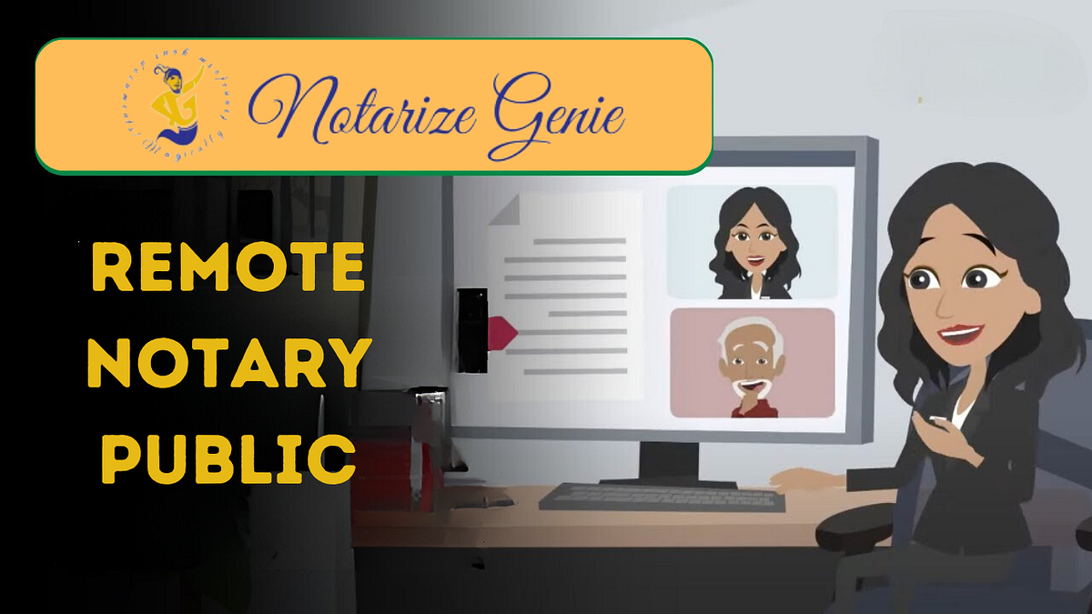 Remote Notary Public Notarize Genie by Notarize Genie on Dribbble