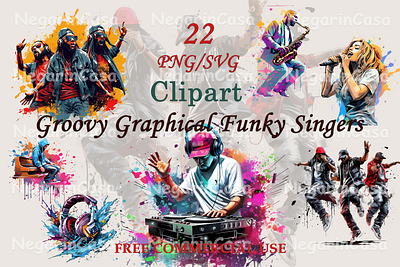 Groovy Funky Singers graphic design