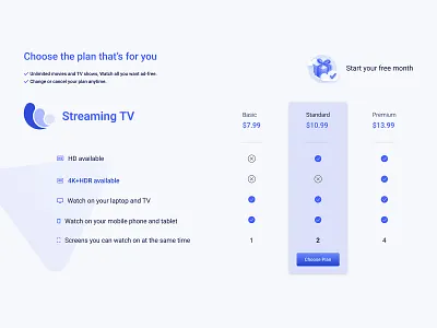 OTT Platform Pricing and Plans Page appdesign design film filmmaking free ott movies app illustration landingpage newmovies ott movies download free ottapp ottplatform ottwebsite prototype ui ui design uxdesign uxresearch webdesign webseries wireframes