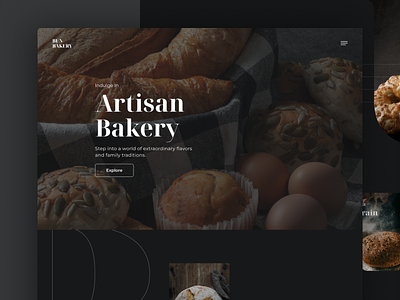 Bakery website app branding concept design illustration logo ui ux web website