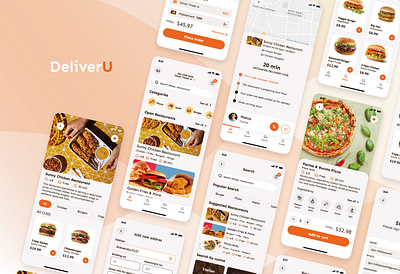 Food delivery UI app delivery design fastfood food food delivery mobile ui
