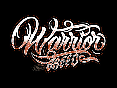Chicanos Warrior Breed Lettering chicano chicano script chicanostyle customlettering freehand graphic design handdrawn handlettering ink lettering logo logotype streetwear tatto typography vintagedesign