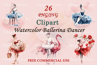 Ballerian Dancer graphic design