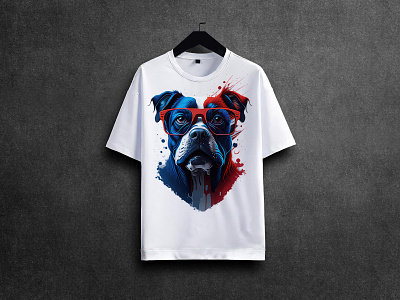 Dog t-shirt design custom tshirt design dog dog t shirt graphic design illustration india print print on demand t shirt t shirt design tees tshirt
