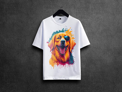 Dog t-shirt design custom tshirt design dog dog t shirt dog t shirt design graphic design illustration india pprint on demand print t shirt t shirt design tshirt