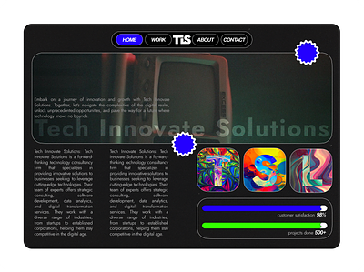 Tech Company website agency company consulting design tech tech company theme ui webdeisng