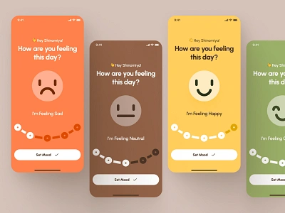 freud UI Kit: Mental Health AI App | Emotion Mood State UI/UX AI app brown clean flat healthcare healthcare ai mental health mental health ai mental health app mindfulness app minimal mood app mood tracker mood tracker app orange stress app ui ui kit virtual care wellness