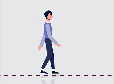 Walk Cycle Animation after effects animated animation character character walk cycle cycle loop motion graphics walk walk cycles walking
