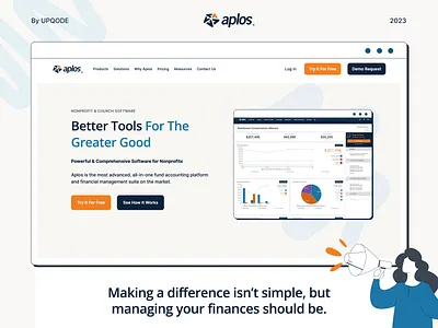 Aplos professional professional website upqode web development webdesign webflow webflow website