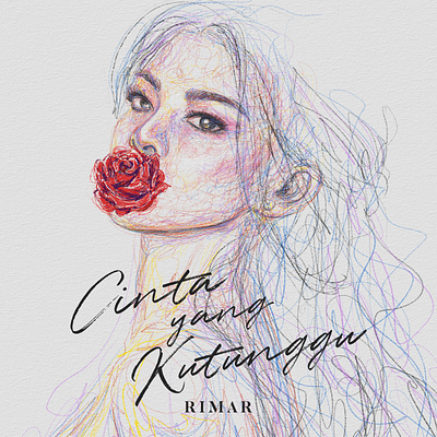 Artwork Illustration for Rimar - Cinta yang Kutunggu design illustration