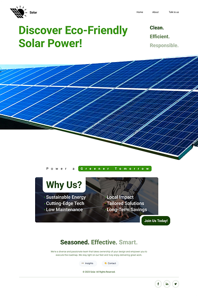 ECommerce Solar Panel Website branding design ecommerce graphic design website