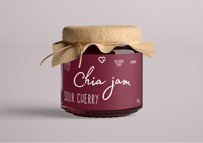 Label of healthy chia jams 🥄😋 adobe adobeprogrammes branding design graphic design logo vector vectorart vectors work