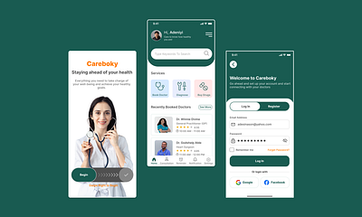 Healthcare / Appointment Booking App / Mobile App appointment booking app design doctor health app healthcare management app medical app mobile app patient app pharmacy ui ux