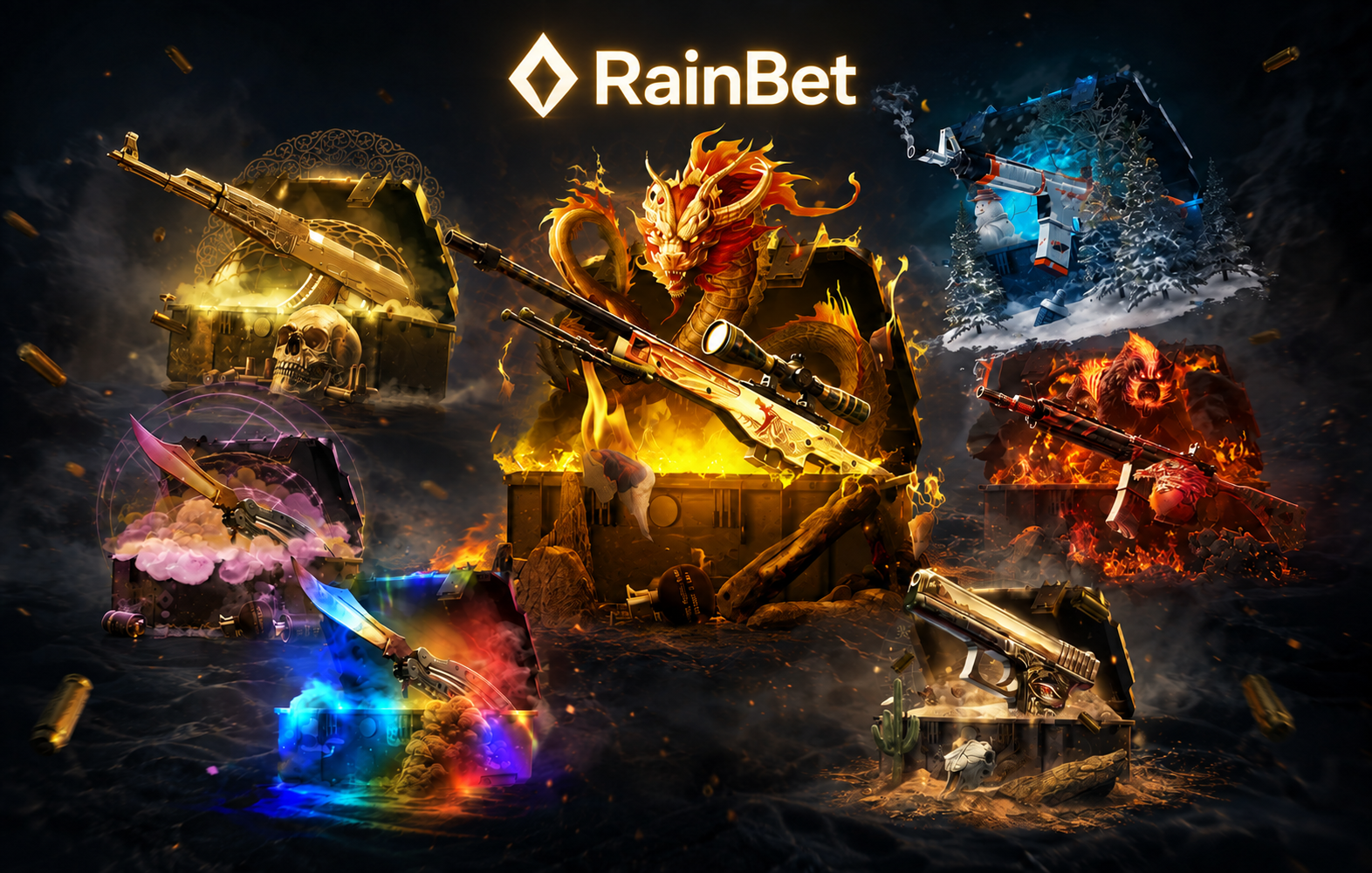 CS:GO Cases / RainBet / 3D Model 3d modeling cases casino csgo gambling game rainbet кейсы csgo