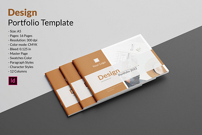 Design Portfolio Template brochure template creative portfolio design portfolio graphic design indesign landscape multipurpose portfolio studio work portfolio