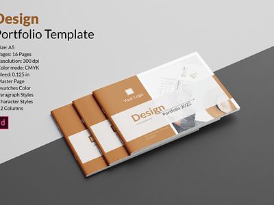 Design Portfolio Template brochure template creative portfolio design portfolio graphic design indesign landscape multipurpose portfolio studio work portfolio