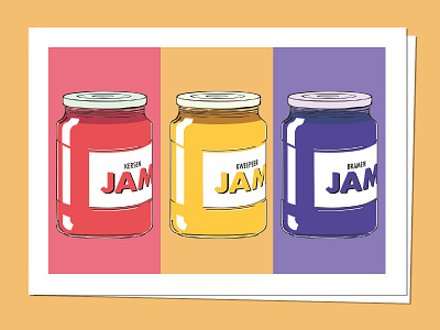 Jam Jars I: Confiture 52 branding graphic design illustration minimal