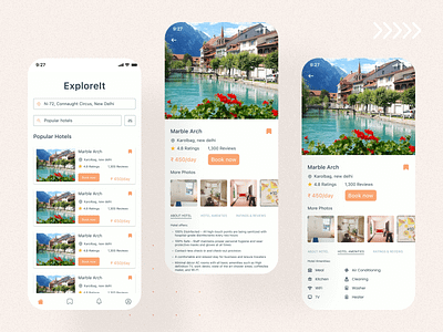 Explore It - Travel application app app development app design appdesign mobileappdesign design graphic design ui