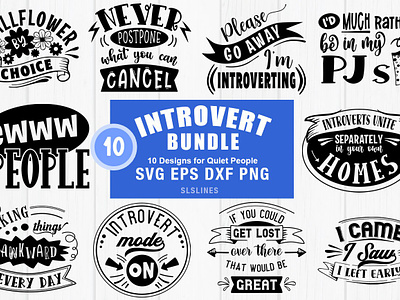 Funny Introvert SVG Bundle