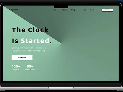 Animation Clock Web 3d animation branding clock design clock wise web design figma graphic design logo motion graphics ui web animation