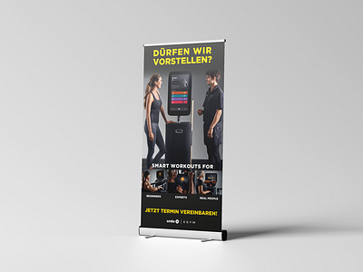 Roll-Up smile X Fitness | EGYM graphic design illustrator marketing photoshop print design